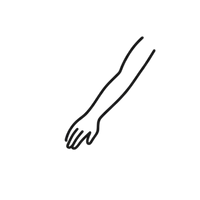 Smooth, hair-free arms