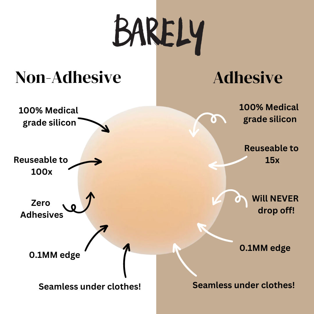 Non-Adhesive Barely Nipple Covers